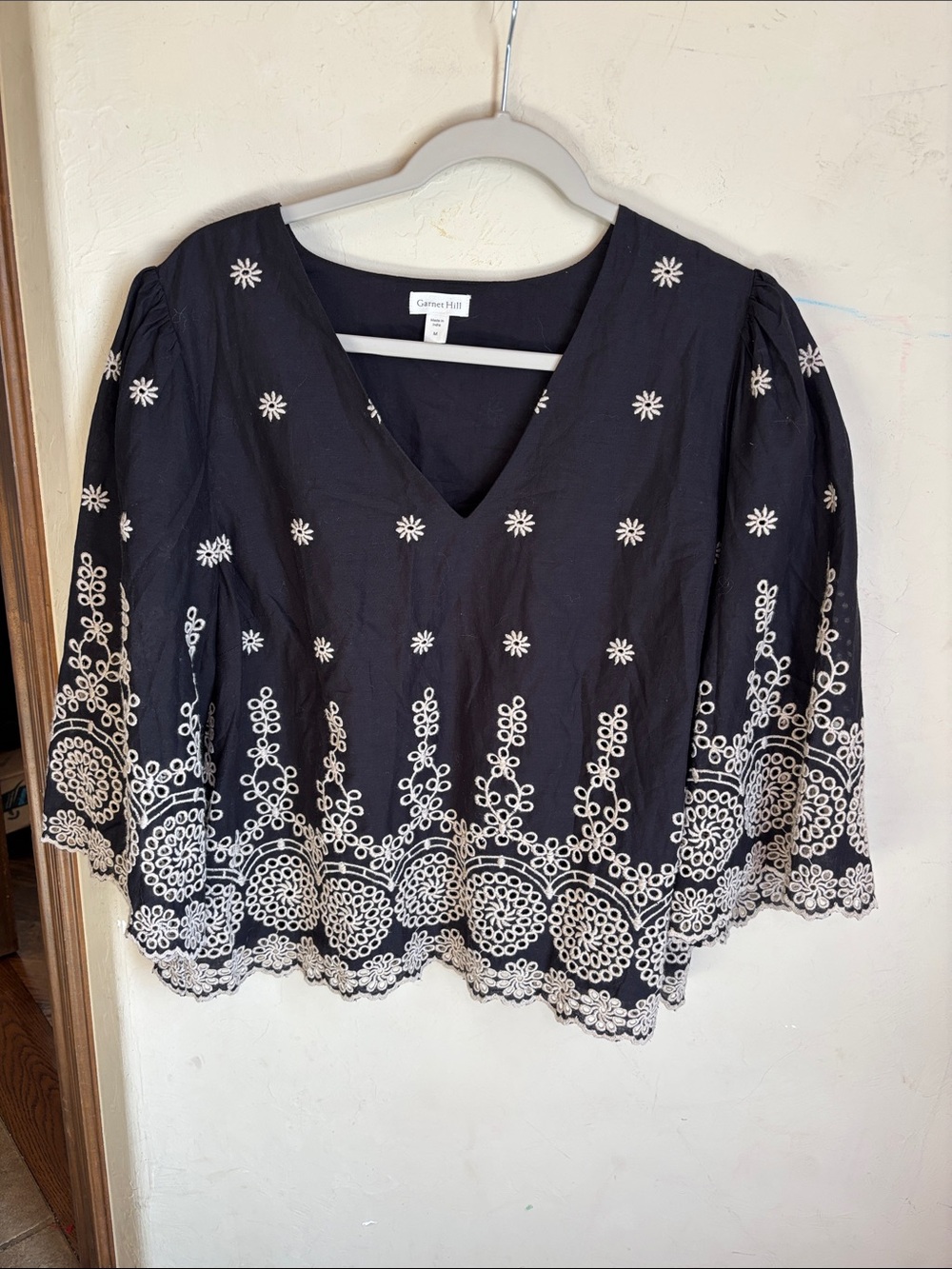 Garnet hill 100% organic cotton blouse! Medium